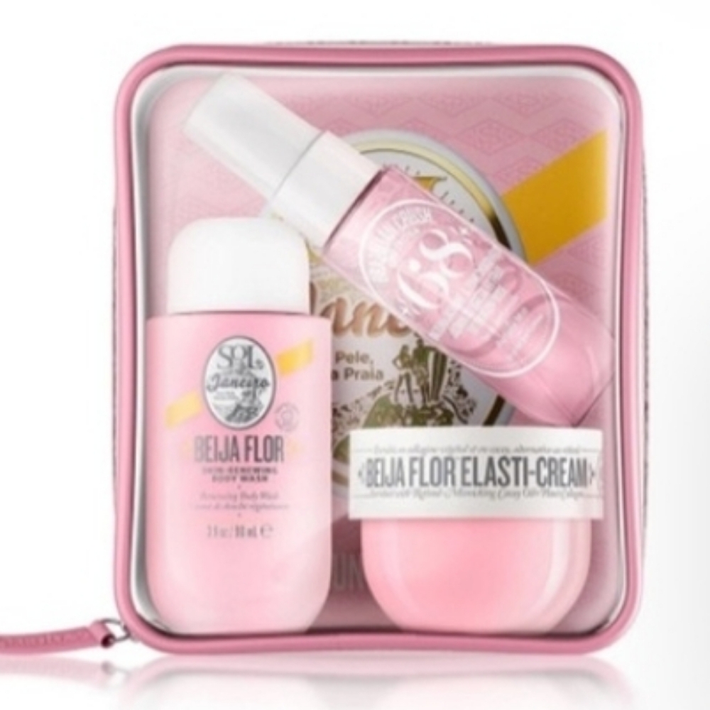 4-Piece Sol de Janeiro Beija Flor Elasti Body Wash, Elasti-Cream & Mist Set, New - Picture 3 of 3